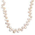 Peach Freshwater Pearl Necklace in 18K Vermeil Yellow Gold Over Sterling Silver 18 Inches - Sticky add to cart bar