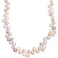 Multi Color Freshwater Pearl Necklace in 18K Vermeil Yellow Gold Over Sterling Silver 18 Inches - Sticky add to cart bar