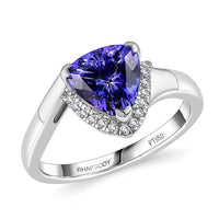 Certified & Appraised Rhapsody 950 Platinum AAAA Tanzanite, Diamond (E-F, VS) Ring (Size 10.0) (7.25 g) (Del. in 10-15 Days) 2.75 ctw
