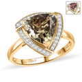 Certified & Appraised Luxoro 14K Yellow Gold AAA Turkizite and Diamond (G-H, I2) Ring (Size 9.0) (Del. in 10-15 Days) 4.16 ctw - Sticky add to cart bar