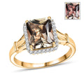 Certified & Appraised Luxoro AAA Turkizite and G-H I2 Diamond 4.30 ctw Ring in 14K Yellow Gold (Size 10.0) (Del. in 10-15 Days) - Sticky add to cart bar