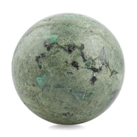 Chrysocolla Sphere -M Approx 907ctw with Free Wood Stand 10"