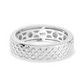 Diamond-cut Band Ring in 10K White Gold 5.50 Grams - Sticky add to cart bar