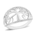 Tree of Life Ring in 10K White Gold (Size 10.0) 3 Grams - Sticky add to cart bar