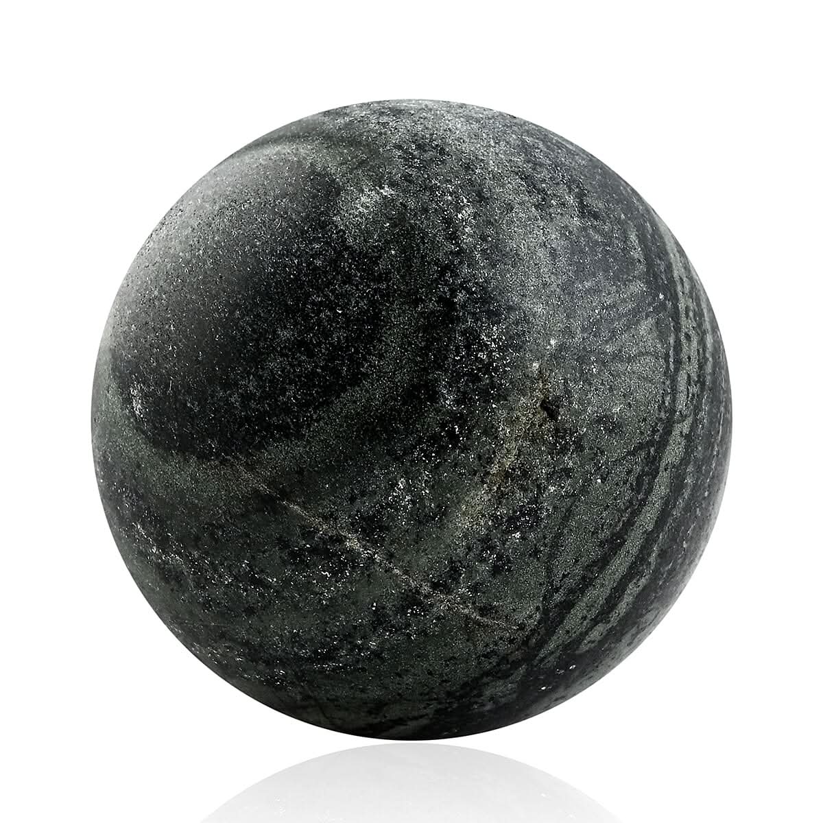 Jasper Green Sphere -M Approx 2267ctw with Free Wood Stand 10