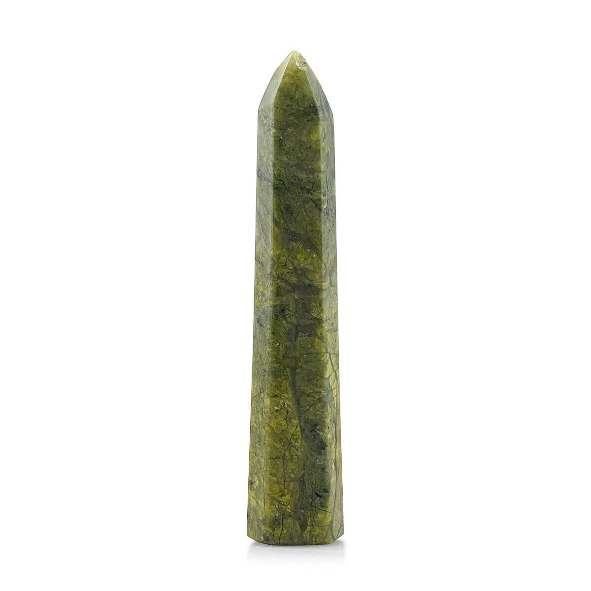 Prasiolite Prism Tower -L Approx 453.592ctw
