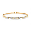 Luxuriant Lab Grown Diamond E-F VS 1.50 ctw Cuff Bracelet in 10K Yellow Gold (7.25 In) - Sticky add to cart bar