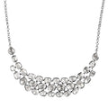 D'Joy Polki Moissanite 8.00 ctw Necklace 18 Inches in Rhodium Over Sterling Silver - Sticky add to cart bar