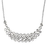 D'Joy Polki Moissanite 8.00 ctw Necklace 18 Inches in Rhodium Over Sterling Silver
