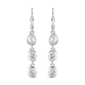 D'Joy Polki Moissanite 1.50 ctw Earrings in Rhodium Over Sterling Silver - Sticky add to cart bar