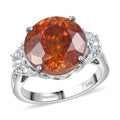 Premium Picos Altos Sphalerite and E-F VS Luxuriant Lab Grown Diamond 12.35 ctw Ring in 10K White Gold (Size 7.0) - Sticky add to cart bar