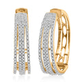 Diamond G-H I3 1.00 ctw Earrings in 14K Yellow Gold Sterling Silver - Sticky add to cart bar