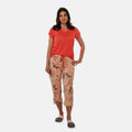 AMANDA PAIGE Coral Cap Hydrangea Floral Print Cap Sleeve Capri Pajama Set– Small - Sticky add to cart bar