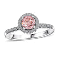 Luxuriant Lab Grown Pink Diamond (IR) (VS) and Lab Grown Diamond 1.00 ctw Regal Bloom Ring in 950 Platinum - Sticky add to cart bar