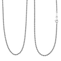Rhapsody 950 Platinum Rope Chain Necklace (20 Inches) (8.40 Grams)