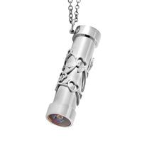 Simulated Multi Color Daimond Kaleidoscope Necklace (30-32 Inches) In Stainless Steel 0.80 ctw