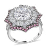 Moissanite & Rubelite