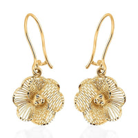 Blooming Flower Earrings in 10K Yellow Gold 1.25 Grams