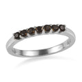 Anthill Garnet 0.35 ctw 7 Stone Ring in Stainless Steel (Size 10.0) - Sticky add to cart bar