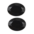 Set of 2 Thai Black Spinel (Oval 8x6 mm) 2.56 ctw Loose Gemstone - Sticky add to cart bar