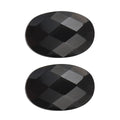 Set of 2 Thai Black Spinel (Oval 6x4 mm) 1.10 ctw Loose Gemstone - Sticky add to cart bar