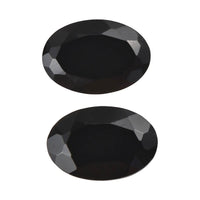 Set of 2 Australian Black Tourmaline (Oval 6x4 mm) 1.04 ctw Loose Gemstone