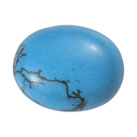 Blue Howlite (Oval 9x7 mm) 1.49 ctw Loose Gemstone