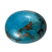 Blue Turquoise (Ovl 9x7 mm) 1.50 ctw Loose Gemstone