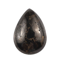 Matrix Silver Shungite (Pear 14x10 mm) 3.46 ctw Loose Gemstone