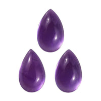 African Amethyst Set of 3 (Pear 5x3 mm) 0.59 ctw Loose Gemstone