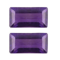 African Amethyst Set of 2 (Bgt 6x3 mm) 0.61 ctw Loose Gemstone - Sticky add to cart bar