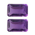 African Amethyst Set of 2 (Oct 5x3 mm) 0.43 ctw Loose Gemstone - Sticky add to cart bar