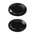 Set of 2 Thai Black Spinel (Oval 7x5 mm) 1.65 ctw Loose Gemstone - Sticky add to cart bar
