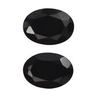 Set of 2 Thai Black Spinel (Oval 7x5 mm) 1.65 ctw Loose Gemstone
