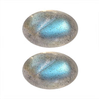 Labradorite Set of 2 (Ovl 6x4 mm) 1.09 ctw Loose Gemstone