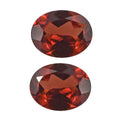 Set of 2 Mozambique Garnet (Oval 5x4 mm) 0.64 ctw Loose Gemstone - Sticky add to cart bar
