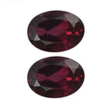 AA Orissa Rhodolite Garnet Set Of 2 (Ovl 7x5 mm) 1.53 ctw Loose Gemstone - Sticky add to cart bar