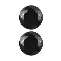 Silver Shungite Set of 2 (Rnd 5 mm) 0.45 ctw Loose Gemstone