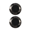 Silver Shungite Set of 2 (Rnd 7 mm) 1.53 ctw Loose Gemstone - Sticky add to cart bar