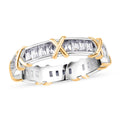 Karis Simulated Diamond Ring in 18K YG Plated and Platinum Bond - Sticky add to cart bar