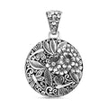 Bali Legacy Sterling Silver Floral Pendant without Chain 11.61 Grams - Sticky add to cart bar
