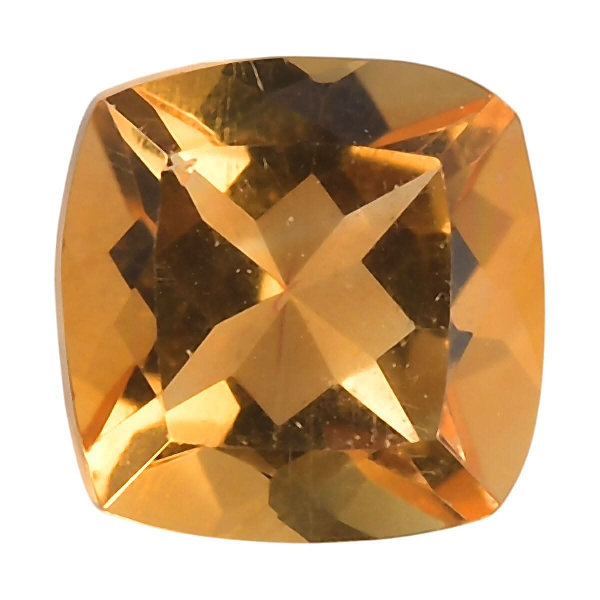 Brazilian Citrine (Cush 5x5 mm) 0.52 ctw Loose Gemstone