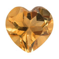AA Brazilian Citrine (Hrt 7 mm) 1.10 ctw Loose Gemstone - Sticky add to cart bar