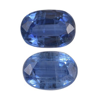 AA Kashmir Kyanite Set of 2 (Oval 7x5 mm) 1.61 ctw Loose Gemstone