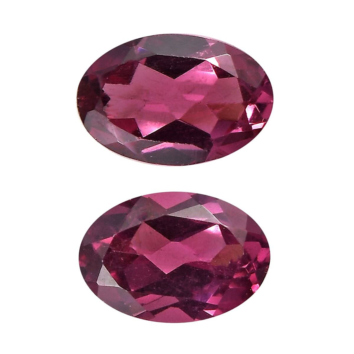Orissa Rose Garnet Set of 2 (Ovl 6x4 mm) 0.97 ctw Loose Gemstone