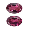 Orissa Rose Garnet Set of 2 (Ovl 6x4 mm) 0.97 ctw Loose Gemstone - Sticky add to cart bar