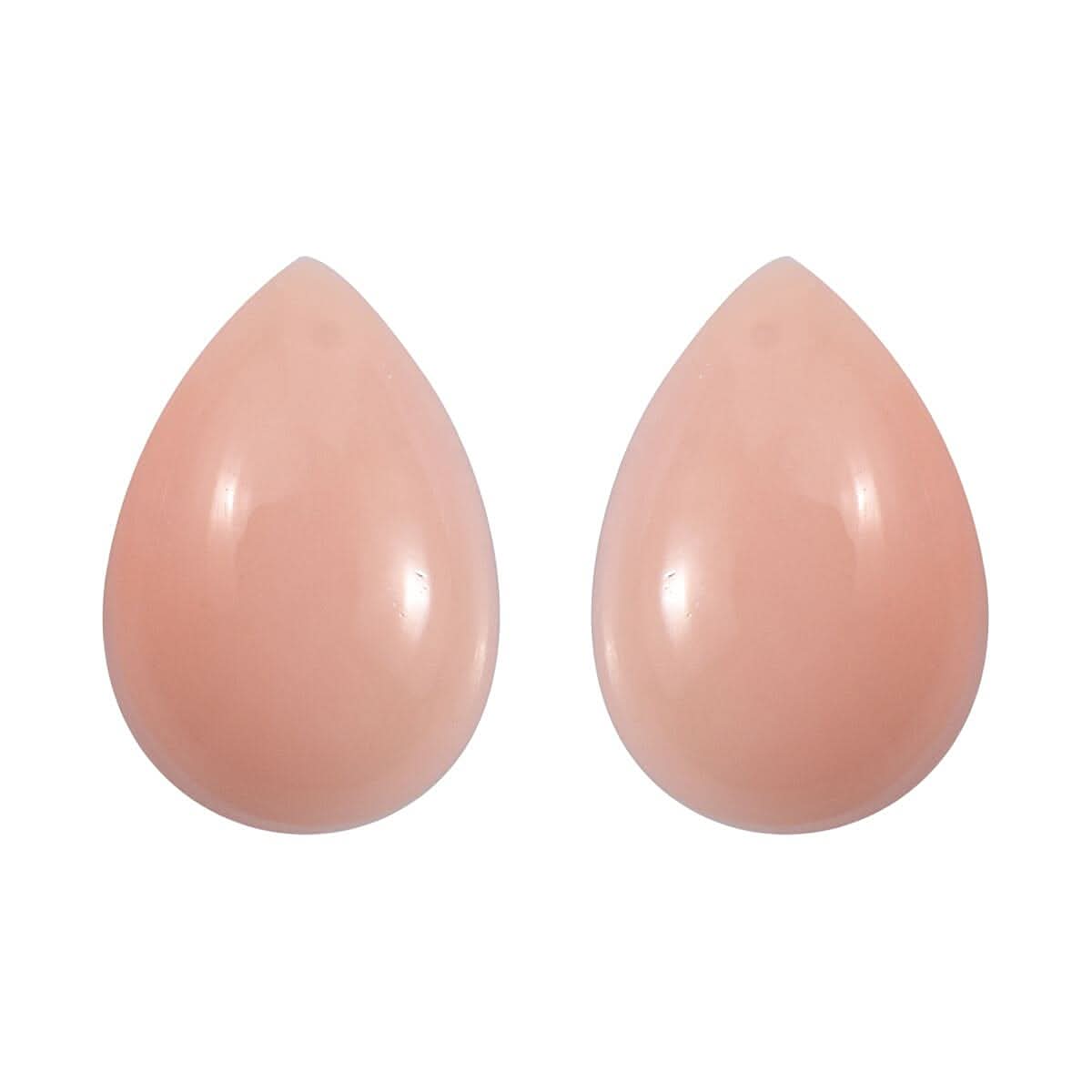 Peach Opal Set of 2 (Pear 6x4 mm) 0.45 ctw Loose Gemstone
