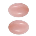 Peruvian Pink Opal Set of 2 (Ovl 6x4 mm) 0.55 ctw Loose Gemstone - Sticky add to cart bar