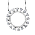 Luxuriant Lab Grown Diamond 0.50 ctw Necklace 18-20 Inches in Sterling Silver - Sticky add to cart bar