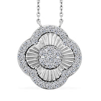 Luxuriant Lab Grown Diamond G SI 1.10 ctw Necklace 18-20 Inches in Sterling Silver